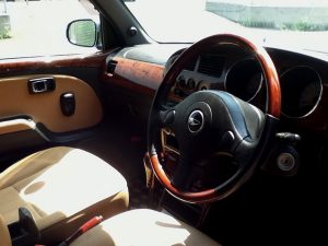 ウッドステアリング/ウッドパネル　ダイハツ ミラ ジーノ GINO 中古 青 ブルー 中古車販売